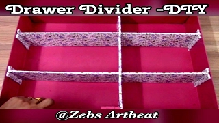 Drawer Divider  DIY  Organizer [upl. by Esirahs354]