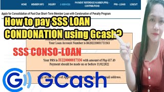 How to pay SSS LOAN CONDONATION ONLINE using GCASH SSS CONSO LOAN [upl. by Lleihsad]