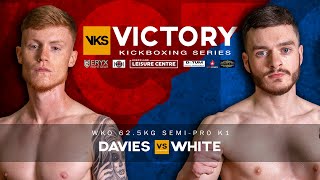 White Vs Davies  Victory Kickboxing Series 8 [upl. by Tarr63]