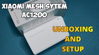 Xiaomi Mesh System AC1200 Unboxing and Setup [upl. by Chuu]