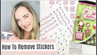 How to EASILY remove stickers  From any sticker sheet [upl. by Ellimahs]