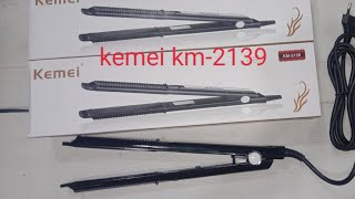 kemei km2139 Hair straightner 💙😍 220C Heat and fast ready with tempcontrol switch 🙏 [upl. by Sammy]