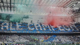 Coreografia Curva Nord Milano  Inter  Torino  Festa Scudetto [upl. by Gregorius]