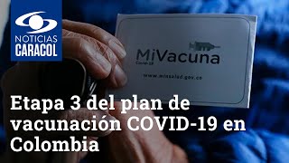 Etapa 3 del plan de vacunación COVID19 en Colombia ¿quiénes estarán priorizados [upl. by Rubbico536]