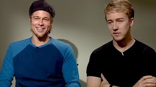 Brad Pitt and Edward Norton talk about the deeper meaning behind Fight Club [upl. by Tidwell178]