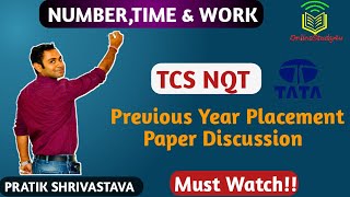 TCS NQT Previous Year Paper Discussion  Easy Trick to Solve TCS questions PART4 [upl. by Reppep]