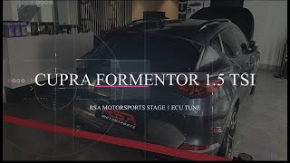 Cupra Formentor 15 TSI RSA Stage 1 ECU Tune  150ps to 185ps  250nm to 330nm  50  150 kmh [upl. by Aekerly100]