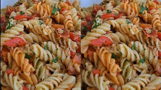 Recept  Pasta salade met Tonijn en Pesto 🍋 🥗 [upl. by Drucilla527]