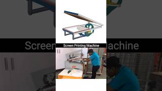 Screen Printing Machine  Mechanical Mechanism Animation machine mechanism engineering [upl. by Stultz]