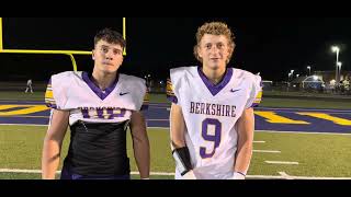 Berkshires Brady Wadsworth and Sam Barcikoski recap big win at Wickliffe [upl. by Earlie]