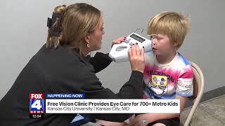 Free vision clinic provides eye care for children in Kansas City [upl. by Akehsar]