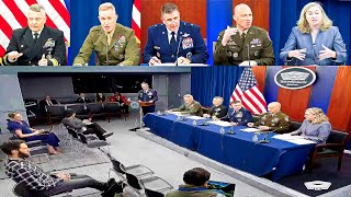 US Top Military Leaders Hold Panel on 2025 Recruiting Issues [upl. by Aldercy176]