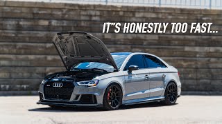 HOW FAST IS A STAGE 2 TUNED AUDI RS3 [upl. by Lawry]