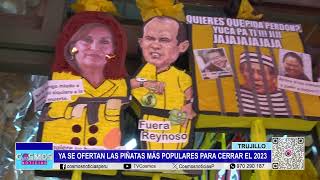 Trujillo ofertan las piñatas más populares para cerrar el 2023 [upl. by Blanca567]