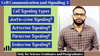 Cell Signaling Types Juxtacrine  Autocrine  Paracrine  Endocrine Signaling and its Examples [upl. by Hajidahk]