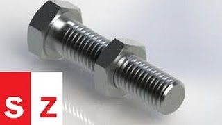 Solidworks Tutorial  Solidworks Bolt and Nut Tutorial  Solidworks [upl. by Ggerk]