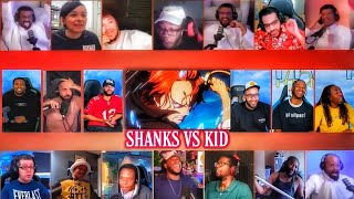 Shanks VS Eustass Kid Reaction Mashup  Divine Departure  One Piece Episode 1112 [upl. by Placido465]