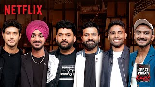 Cricket Champions  Rohit Suryakumar Shivam Arshdeep Axar  The Great Indian Kapil Show Netflix [upl. by Emile]