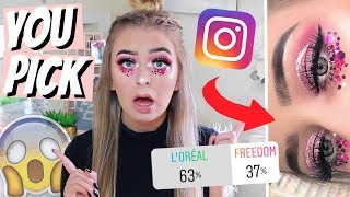 INSTAGRAM FOLLOWERS CONTROL MY MAKEUP LOOK [upl. by Desiree]