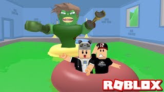 Zombili Havuzdan Kaçış  Panda ile Roblox Escape The Zombie Pool Obby [upl. by Nnawtna]