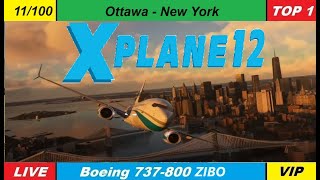 XPLANE 12🔴LIVE ✅11100🛫CYOWKLGA🛬🔴VATSIM🔥✈️B738 ZIBO✈️ Real World Tour [upl. by Alat]