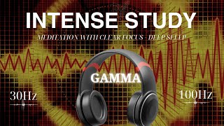 Intense Study  40Hz Gamma Binaural Beats Meditation With Clear Focus Deep Sleep [upl. by Atnoed]