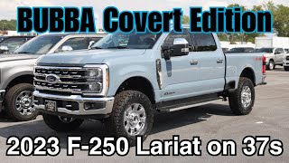 Azure Gray 2023 Ford F250 BUBBA Covert Edition 3quot LIFTED on 37s [upl. by Anaugahs]