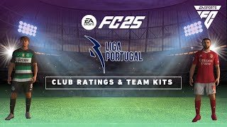 EA SPORTS FC 25  LIGA PORTUGAL CLUB RATINGS amp TEAM KITS [upl. by Oiluig]