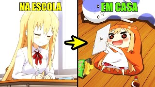 NA ESCOLA ELA É UMA GAROTA PERFEITA MAS QUANDO CHEGA EM CASA VIRA UMA OTAKU PREGUIÇOSA I ANIME RECAP [upl. by Dasi590]