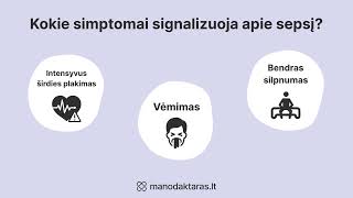 Sepsis priežastys simptomai ir gydymas [upl. by Enohpesrep]