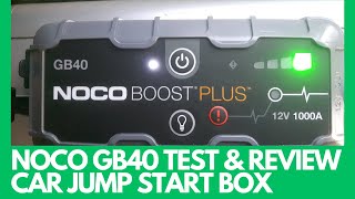 NOCO Boost Plus GB40 1000 Amp 12 Volt Lithium Jump Starter TEST amp REVIEW [upl. by Yevrah308]