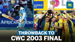 India Vs Australia A Look Back At 2003 World Cup Final [upl. by Elson137]