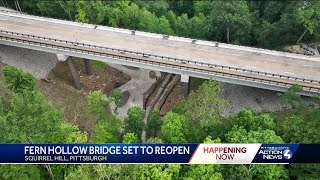 Fern Hollow Bridge reopens [upl. by Atsocal]