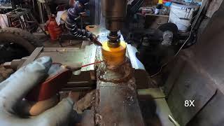 Kubota 130 back hoeactor new arm build Day 12 [upl. by Herald13]