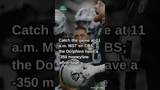 RaidersDolphins SHOCKING Prediction 🔥 Vegas Odds EXPOSED RaiderNation FinsUp NFLBetting news [upl. by Osric527]