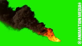 HUGE BURNING FIRE amp SMOKE 1  OVERLAY EFFECTS  GREEN SCREEN ANIMATION FX CCM [upl. by Anma]