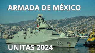 La Armada de México inicia participación en el Ejercicio Multinacional “UNITAS 2024” [upl. by Adnauqaj]