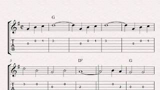 Free guitar tablature sheet music When The Saints Go Marching In [upl. by Siuqcram]