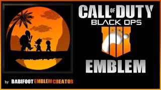 COD BO4 Emblem Tutorial  Dragon Ball [upl. by Akehsal775]