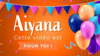 🎂 Chanson joyeux anniversaire Aiyana  Les chatons les plus mignons 🎂🎉 [upl. by Llerehs]