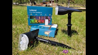 Linkind Smart Solar Spotlight Unboxing Installation Aidot App Overview [upl. by Eon]