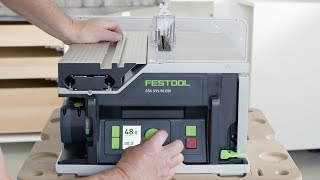 NIEUW Festool Product Video  Accuzaagtafel CSC SYS 50  Festool NL [upl. by Laertnom]