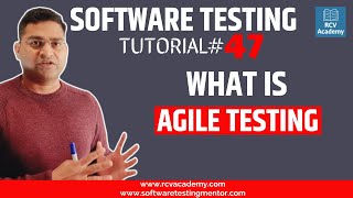 Software Testing Tutorial 47  What is Agile Testing [upl. by Benilda]