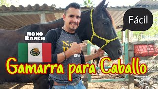 COMO HACER UNA GAMARRA PARA CABALLO [upl. by Malvie]