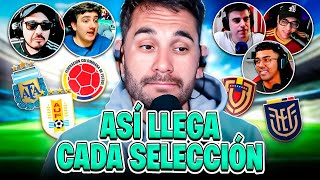 CÓMO LLEGA CADA SELECCIÓN PARA LA DOBLE FECHA DE ELIMINATORIAS [upl. by Adneram40]