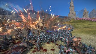 Ogre Kingdoms vs Daemons of Tzeentch  4K Quality  Total War Warhammer 3 [upl. by Aihcrop328]