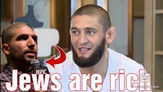 Khamzat Chimaev calls Ariel Helwani a Rich jew [upl. by Neri166]