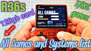 R36s with 128gb card all games and all systems list update guide on description [upl. by Puna]