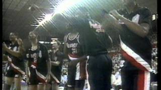 1990 NBA Playoffs  Game 1 Dallas at Portland [upl. by Ahdar182]