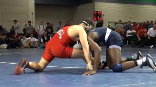 174 lbs Semi Final Mack Lewnes Cornell vs Ed Ruth Penn State [upl. by Noonan]